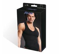 Blueline forro interior de microfibra para esquiadores de diseño de flor de cuero de los hombres del tanque V-para el cuello de