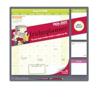 Blueline® Fridgeplanner™ Calendario mensual magnético 2027, 17 meses, de agosto de 2026 a diciembre de 2027, maxi imantado, 14 x 13.5 pulgadas, inglés (C174110A)