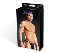 Blueline para hombre de microfibra Cadena Biquini, Negro, Small/Medium