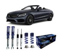JOM BlueLine Suspensión roscada compatible con Mercedes C-Klasse Cabrio (A205)
