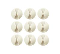 Bluelounge CableDrop Mini Pack 9 Organizadores de Cables Blancos