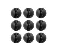 Bluelounge CableDrop Mini Pack 9 Organizadores de Cables Negros