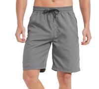 Bluemagic Bañadores para Mujer, Pantalones Cortos de Baño para Hombre, Bañador Natacion Son Adecuados para Deportes Acuáticos, Deportes Subacuáticos y Uso Diario.(Deep Gray,L)