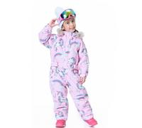 Bluemagic Traje de Esquí para Niños, Traje de Nieve una Pieza Niñas al Aire libre a Prueba de Viento, Impermeable y Transpirable, Diseño de una Pieza(Unicornio, 150 CM, 11-12 Años)