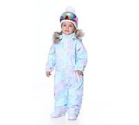 Bluemagic Traje de Esquí para Niños, Traje de Nieve una Pieza Niñas al Aire libre a Prueba de Viento, Impermeable y Transpirable, Diseño de una Pieza(Sueno, 150 CM, 11-12 Años)