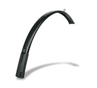 Bluemels Style - Guardabarros Delantero (28", 46 mm), Color Negro Mate | Alerón flexible para bicicleta, construcción robusta de aluminio y plástico, montaje cerca de los neumáticos