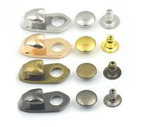 Bluemoona Juego de 15 hebillas de gancho para botas con remaches, para equitación, senderismo, escalada, reparación de bricolaje, color negro