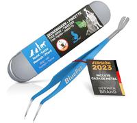 BluePet 2en1 Palanca para garrapatas y Pinzas para garrapatas de Acero Inoxidable - Quita garrapatas fiable para Perros, Gatos, Caballos y Humanos - Gancho para garrapatas, Removedor para Garrapatas