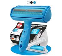 BluePet Eliminador de pelo de mascotas + mini rodillo de pelusas - Eliminador de pelusa reutilizable para pelo de mascotas, pelo de perro y gato | Ideal para ropa, tapicería y alfombras, eliminador de