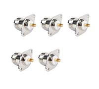 Bluerare 5 unids UHF SO239 hembra 2 agujeros Jack hembra con panel de soldadura conector RF conector hembra