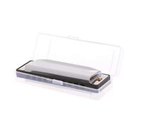Blues - Armónica de acero inoxidable con 10 agujeros para llave de C