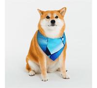Blues - Bandana elegante para mascotas con estampado de sombras en espiral para perros y gatos, ropa de primavera y verano para perros para uso diario