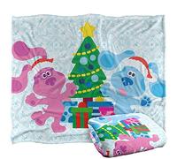 Blues Clues Blue Magenta Christmas Silky Touch Super Soft Throw Blanket 152 X 127 Cm