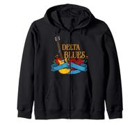 Blues Guitarrista y Fan de la música Rock o Delta Blues Sudadera con Capucha