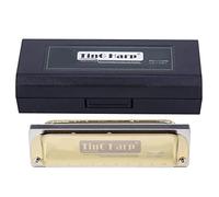 Blues Harmonica Harmonica Mouthorgan, Blues Harp Harmonica 10 Agujeros Professional Mouthorgan g Key Gifts Cubierta de Acero Inoxidable para Principiantes y Jugadores Profesionales(Oro)