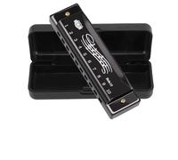 Blues Harmonica in C Key 10 agujeros 20 tonos, armónica diatónica cubierta de acero inoxidable, arpa azul portátil para niños, adultos, principiantes y artistas, regalo de cumpleaños del día del niño