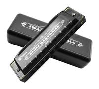 Blues Harmonica Mouthorgan - Arpa diatónica de 10 agujeros, llave de órgano de boca C, instrumento musical de viento de madera, regalo