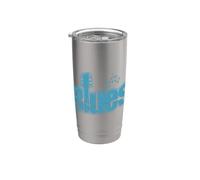 Blues Music Chicago Trompeta Blues Vaso térmico de acero inoxidable de doble pared