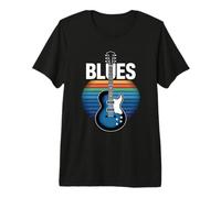 Blues Rock Música Guitarra Soul Jazz Guitarristas Cantantes Bandas Camiseta Premium
