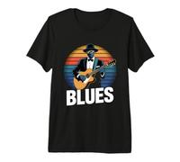 Blues Rock Música Guitarra Soul Jazz Guitarristas Cantantes Bandas Camiseta Premium