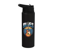 Blues Rock Música Guitarra Soul Jazz Guitarristas Cantantes Bandas Stainless Steel Insulated Water Bottle