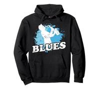 Blues Saxofón Música Sudadera con Capucha