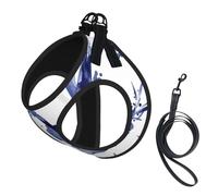 Blues Saxofón Piano Violonchelo Bajo,Arnés para Mascotas, arnés Reflectante Ajustable para Perros,S