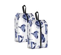 Blues Saxofón Piano Violonchelo Bajo， Bolsas de Viaje para Zapatos (Paquete de 2), Bolsas Impermeables para Guardar Zapatos, Organizador de Zapatos para Viajes y hogar.