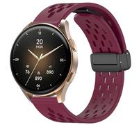 Blueshaweu 18 mm 20 mm Armband Kompatibel Für Hama Smartwatch 8900 1,32 "/8900 1,43", Magnetisch verstellbar Atmungsaktiv Sport Silikon Ersatz Uhrenarmband Kompatibel mit Hama 8900, 18mm, Silicona, No