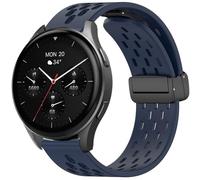 Blueshaweu 18 mm 20 mm Armband Kompatibel Für Hama Smartwatch 8900 1,32 "/8900 1,43", Magnetisch verstellbar Atmungsaktiv Sport Silikon Ersatz Uhrenarmband Kompatibel mit Hama 8900, 20mm, Silicona, No
