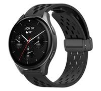 Blueshaweu 18 mm 20 mm Armband Kompatibel Für Hama Smartwatch 8900 1,32 "/8900 1,43", Magnetisch verstellbar Atmungsaktiv Sport Silikon Ersatz Uhrenarmband Kompatibel mit Hama 8900, 18mm, Silicona, No