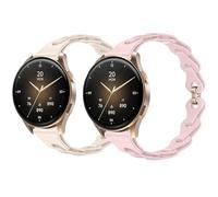 Blueshaweu 18 mm 20 mm Damen Armband Kompatibel Für Hama 8900 1,32 "/8900 1,43", Slim Einkettiges Elegant Silikon Ersatz Uhrenarmband Kompatibel mit Hama 8900 Smartwatch, 20mm, Silicona, No es una