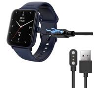 Blueshaweu Cable de carga compatible con Hama Smartwatch 1,65 pulgadas 6010, cable cargador estación de carga para reloj inteligente Hama 6010 (negro + negro)
