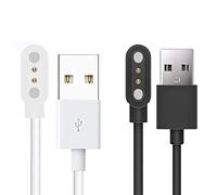 Blueshaweu Cable de carga compatible con Hama Smartwatch 8900, cable de carga para Hama Smartwatch 8900 1,32"/1,43" (negro y blanco)