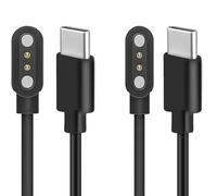 Blueshaweu Cable de carga compatible con Hama Smartwatch 8900, cable de carga para Hama Smartwatch 8900 1,32"/1,43" (USB C, negro y negro)