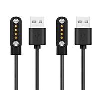 Blueshaweu - Cargador magnético de repuesto compatible con Canmore Golf, GPS H300/TW402/TW410/TW411/HG200/HG200 Plus, color negro y negro