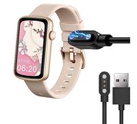 Blueshaweu Compatible con cargador de relojes inteligentes SHANG WING, cable de carga USB magnético de repuesto compatible con relojes inteligentes SHANG WING LYNN2 de 1.47 pulgadas (negro)