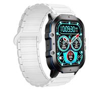 Blueshaweu Compatible con correas de reloj inteligente OUKITEL, correa deportiva de silicona de 22 mm compatible con reloj inteligente OUKITEL BT10, BT20, BT80, BT101, BT103, 22mm, Silicona, No es una