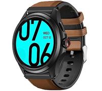 Blueshaweu Compatible con correas de reloj inteligente Ticwatch Pro 5, correa de repuesto de silicona transpirable de 24 mm compatible con Ticwatch Pro 5 Android Smartwatch (marrón)