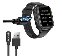 Blueshaweu Compatible con Krostming Smartwatch Charger, Magnético Charging Reloj Inteligente USB 3.3ft Compatible con Krostming Reloj Inteligente Niño Smartwatch (Negro)