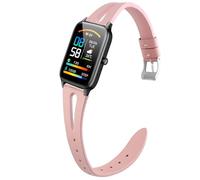 Blueshaweu Compatible con la correa de reloj inteligente Dyurwa P97, correa de cuero vintage delgada de repuesto compatible con Soudorv P97, Dyurwa P97 Smart Watch, 18mm, Cuero, No es una piedra