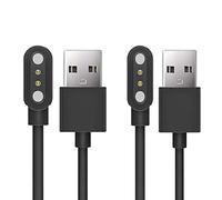 Blueshaweu Compatible con Ruimen Smartwatch Charger Charger, Magnético Charging Reloj Inteligente USB 3.3ft Compatible con RUIMEN 1.7"/RUIMEN G20 1.69 Smartwatch (2 paquetes - Negro+Negro)