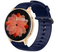 Blueshaweu Correa compatible para TUYOMA 1,28 pulgadas reloj inteligente mujer, correa de repuesto clásica de silicona deportiva para reloj inteligente TUYOMA LW36
