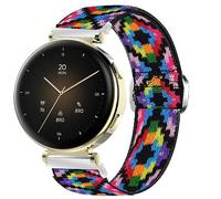 Blueshaweu Correa de 18 mm compatible con Hama Smartwatch 7000 1,32 pulgadas, pulsera de tela ajustable, suave y elástica, banda de repuesto compatible con Hama 7000 Smartwatch, Große, Silicona, No es