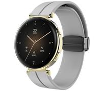 Blueshaweu Correa de 18 mm compatible con Hama Smartwatch 7000 de 1,32 pulgadas, silicona suave, doble magnética, ajustable, compatible con Hama 7000 Smartwatch, Große, Silicona, No es una piedra