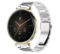 Blueshaweu Correa de 18 mm compatible con reloj inteligente Hama 7000 de 1,32 pulgadas, de acero inoxidable, compatible con reloj inteligente Hama 7000, Große, Silicona, No es una piedra preciosa