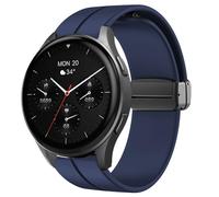 Blueshaweu Correa de 18 mm de 20 mm compatible con Hama Smartwatch 8900 1,32 pulgadas / 8900 de 1,43 pulgadas, silicona suave, doble magnético, ajustable, compatible con reloj inteligente Hama 8900