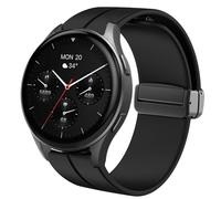 Blueshaweu Correa de 18 mm de 20 mm compatible con Hama Smartwatch 8900 1,32 pulgadas / 8900 de 1,43 pulgadas, silicona suave, doble magnético, ajustable, compatible con reloj inteligente Hama 8900