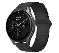 Blueshaweu Correa de 18 mm y 20 mm, compatible con Hama Smartwatch 8900 de 1,32 pulgadas / 8900 de 1,43 pulgadas, silicona suave, totalmente magnética, ajustable, compatible con reloj inteligente Hama