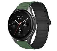 Blueshaweu Correa de 18 mm y 20 mm, compatible con Hama Smartwatch 8900 de 1,32 pulgadas / 8900 de 1,43 pulgadas, silicona suave, totalmente magnética, ajustable, compatible con reloj inteligente Hama